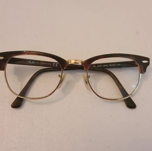 Ray-Ban Clubmaster Optics Eyeglasses Tortoise/Gold